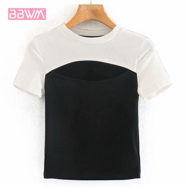 paneled cutout slim-fit women's t-shirt round neck harajuku simple chic female 202 summer slim 210507, White
paneled cutout slim-fit women's t-shirt round neck harajuku simple chic female 202 summer slim 210507, White