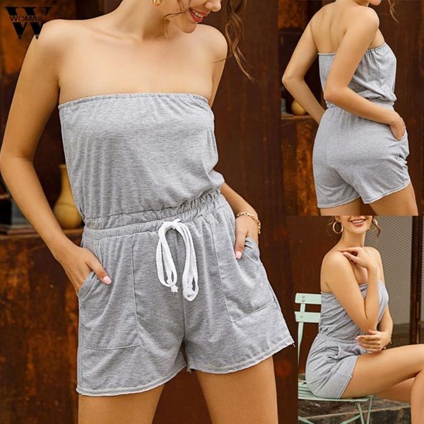 womail women jumpsuit summer sleeveless basic classic playsuit mini off shoulder strapless beach short trouser women's jumpsuits & romp, Black;white
womail women jumpsuit summer sleeveless basic classic playsuit mini off shoulder strapless beach short trouser women's jumpsuits & romp, Black;white