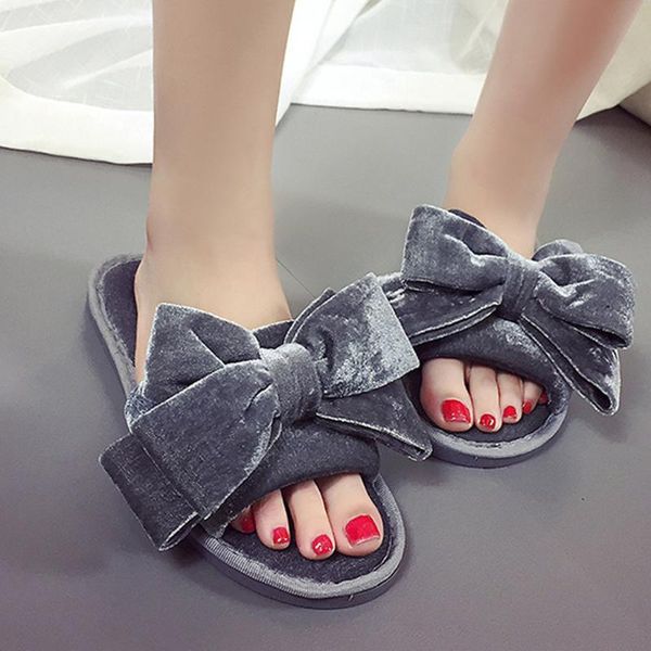 slippers women's home shoes bow soft-bottom women indoor one band non-slip flat cotton autumn zapatos de mujer, Black
slippers women's home shoes bow soft-bottom women indoor one band non-slip flat cotton autumn zapatos de mujer, Black