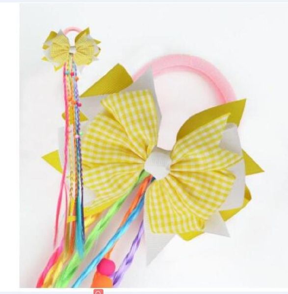 hair accessories gingham plaid 4.5inch bow holder rope long ponytail ring elastic twist braid wig for girls, Slivery;white
hair accessories gingham plaid 4.5inch bow holder rope long ponytail ring elastic twist braid wig for girls, Slivery;white