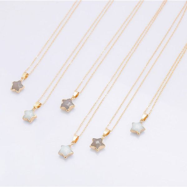 cute natural crystal agate stone gold plated wedding birthday pendant necklaces for women girl lover energy party club fashion jewelry, Silver
cute natural crystal agate stone gold plated wedding birthday pendant necklaces for women girl lover energy party club fashion jewelry, Silver