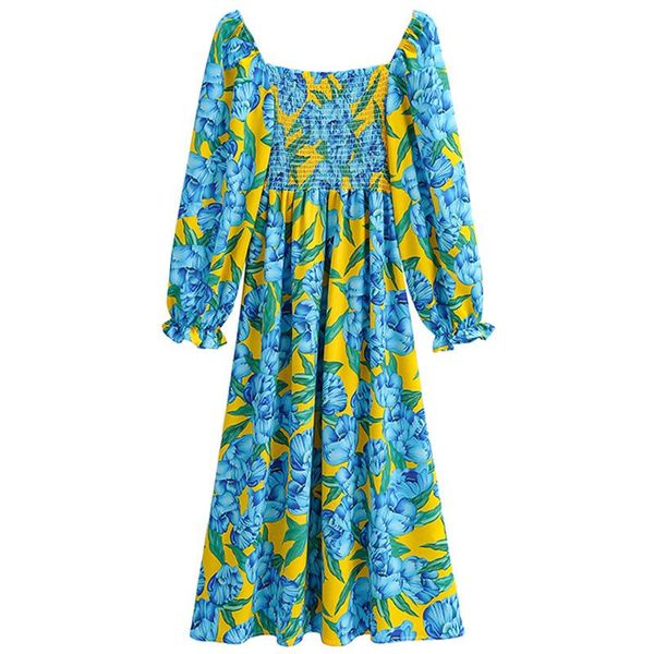 casual dresses adherebling blue print contrast color summer women midi dress puff sleeve shirred high waist fit and flare, Black;gray
casual dresses adherebling blue print contrast color summer women midi dress puff sleeve shirred high waist fit and flare, Black;gray