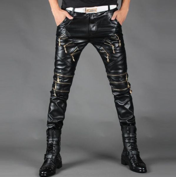 more zipper personality fashion motorcycle faux leather pants mens feet pu trousers for men pantalon homme korean black men's
more zipper personality fashion motorcycle faux leather pants mens feet pu trousers for men pantalon homme korean black men's
