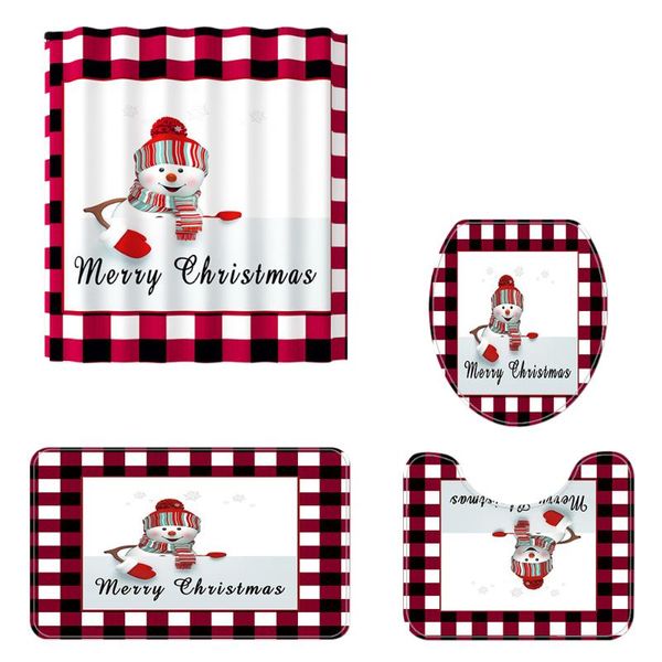shower curtains 4pcs christmas curtain and non-slip rug bath mat toilet lid cover
shower curtains 4pcs christmas curtain and non-slip rug bath mat toilet lid cover