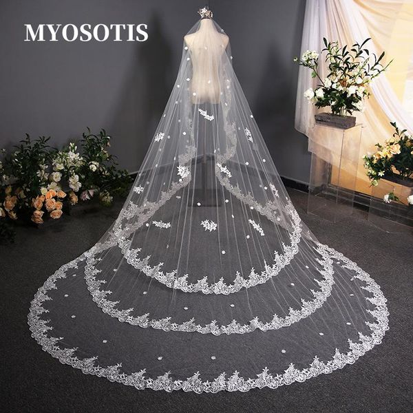 bridal veils romantic lace long bride veil 3.8 meters cathedral 1 layer headpiece wedding accessories, Black
bridal veils romantic lace long bride veil 3.8 meters cathedral 1 layer headpiece wedding accessories, Black