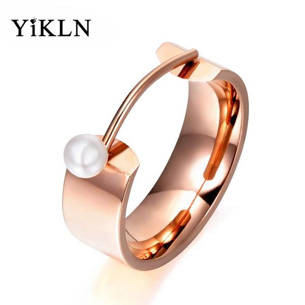 yikln original design simulated pearl rose gold color ring jewelry titanium steel engagement wedding rings for women yr17142, Slivery;golden
yikln original design simulated pearl rose gold color ring jewelry titanium steel engagement wedding rings for women yr17142, Slivery;golden