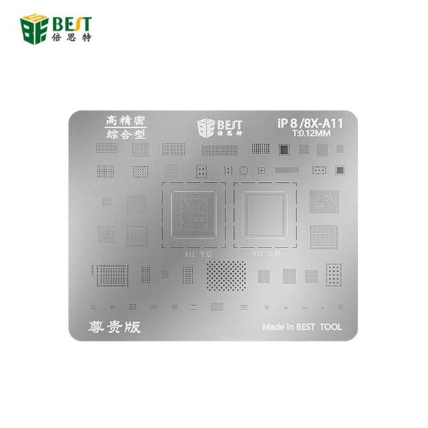 professional hand tool sets 1pcs bga reballing stencil for 6/6p/6s/6sp/7/7p/8/8p/x/xs/11 ic chips nand cpu soldering net
professional hand tool sets 1pcs bga reballing stencil for 6/6p/6s/6sp/7/7p/8/8p/x/xs/11 ic chips nand cpu soldering net
