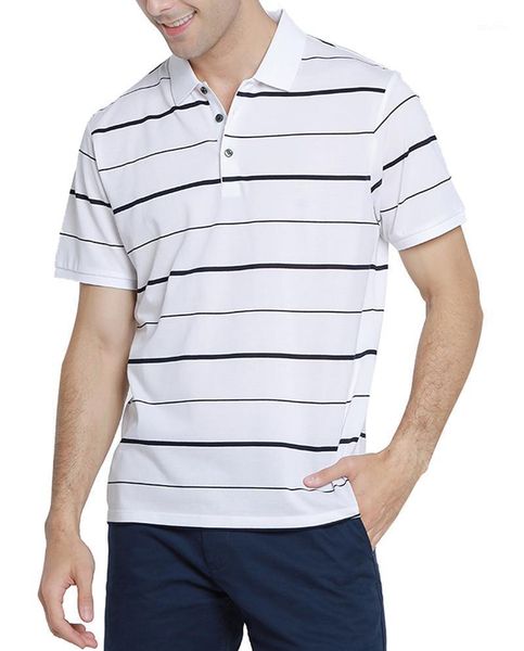 men's casual shirts dronkon 2021 men white business striped short sleeve male breathable fashion slim fit polos, White;black 
men's casual shirts dronkon 2021 men white business striped short sleeve male breathable fashion slim fit polos, White;black