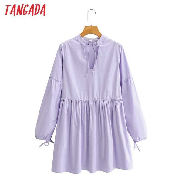 tangada fashion women solid purple dress arrival bow long sleeve ladies v neck mini dress vestidos sy49 210609, Black;gray
tangada fashion women solid purple dress arrival bow long sleeve ladies v neck mini dress vestidos sy49 210609, Black;gray