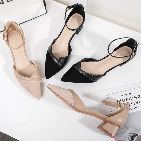 spring summer women square high heels shoes faux leather point toe ankle strap luxury design comfortable woman pumps 210520, Black
spring summer women square high heels shoes faux leather point toe ankle strap luxury design comfortable woman pumps 210520, Black