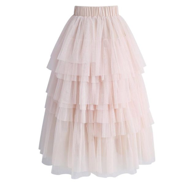 skirts saia faldas 2021 pearl pink tiered tulle elastic style custom made plus size ankle length skirt for women ruffles, Black
skirts saia faldas 2021 pearl pink tiered tulle elastic style custom made plus size ankle length skirt for women ruffles, Black