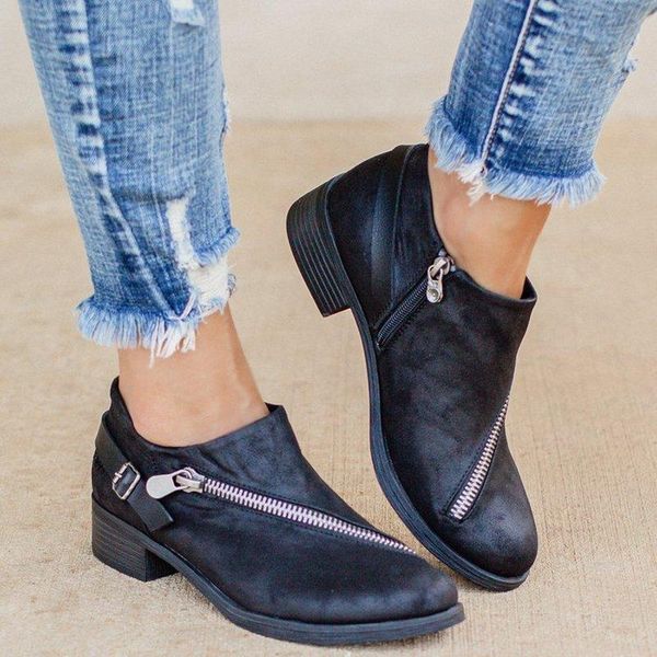 boots vintage women ankle flats leather ladies soft shoes winter females casual botas de mujer outdoor, Black
boots vintage women ankle flats leather ladies soft shoes winter females casual botas de mujer outdoor, Black