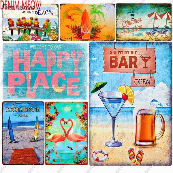 new style beach metal tin sign vintage summer metal plates beach house wall decor happy place bar kitchen painting stickers wy19
new style beach metal tin sign vintage summer metal plates beach house wall decor happy place bar kitchen painting stickers wy19
