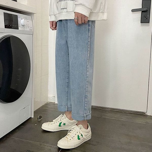 men's jeans spring summer elastic straight denim men loose wide-legged all-match thin high waist jeans fashion casual pant sweatpa, Blue
men's jeans spring summer elastic straight denim men loose wide-legged all-match thin high waist jeans fashion casual pant sweatpa, Blue
