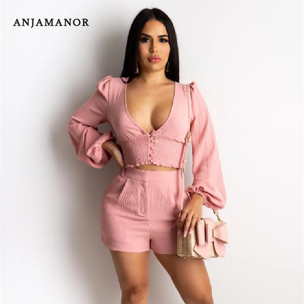 two piece dress anjamanor fashion long sleeve short sets women clothes 2021 holiday womans outfits matching d30-ag54, White
two piece dress anjamanor fashion long sleeve short sets women clothes 2021 holiday womans outfits matching d30-ag54, White