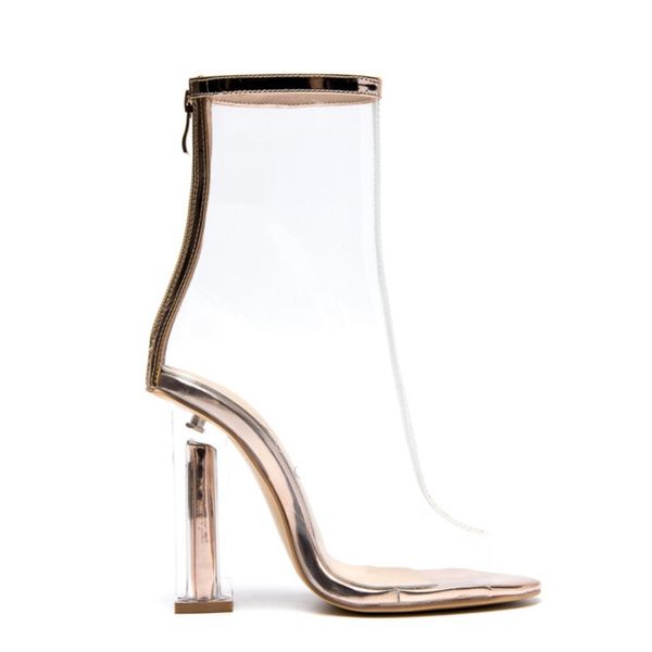 spring summer pvc transparent boots 6cm/10cm block heels peep toe party shoes clear ankle boots mujer women boots 210507, Black
spring summer pvc transparent boots 6cm/10cm block heels peep toe party shoes clear ankle boots mujer women boots 210507, Black