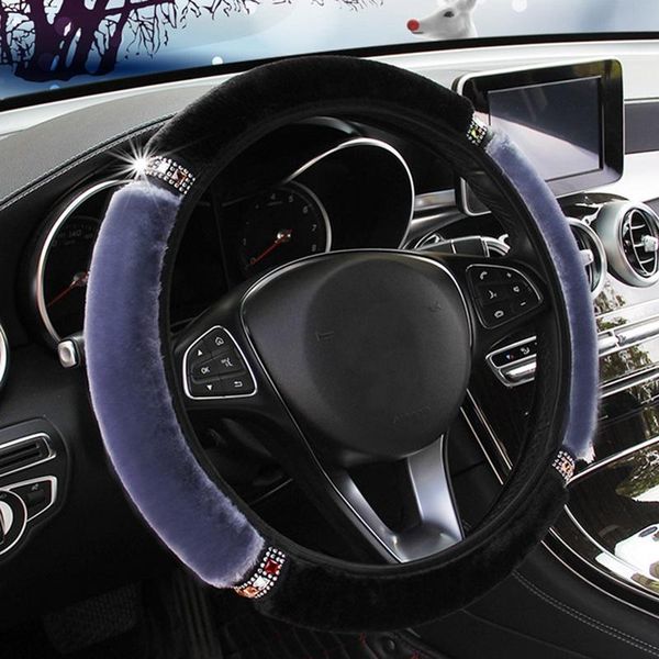 steering wheel covers universal 37-38cm diameter soft plush rhinestone car cover interior accessories steering-cover car-styling
steering wheel covers universal 37-38cm diameter soft plush rhinestone car cover interior accessories steering-cover car-styling