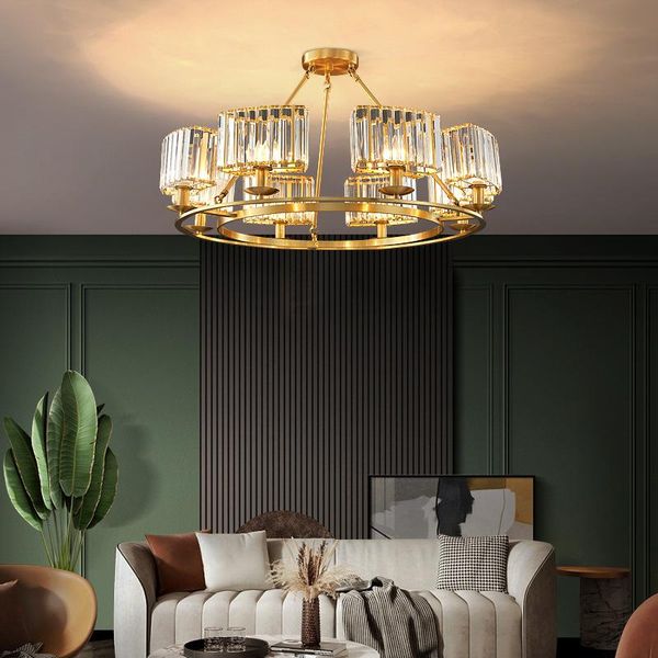 chandeliers led all-copper post-modern light luxury crystal chandelier villa living room simple atmosphere nordic bedroom dining
chandeliers led all-copper post-modern light luxury crystal chandelier villa living room simple atmosphere nordic bedroom dining