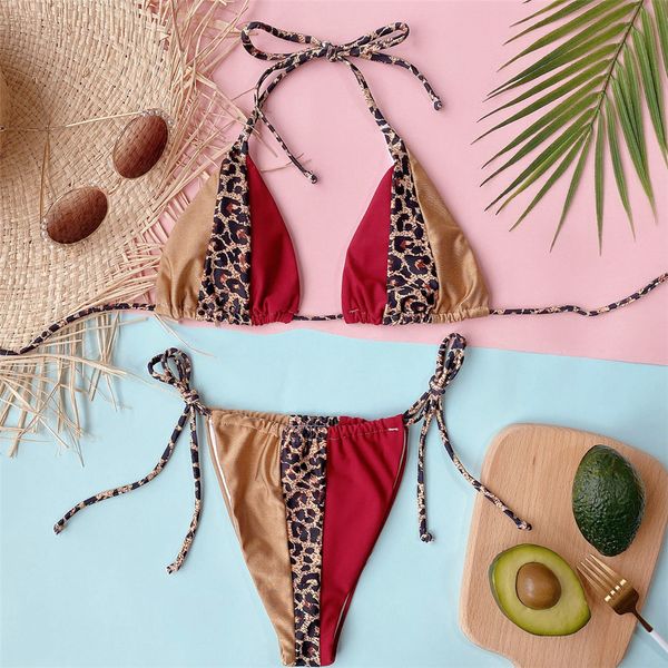 9 colors new leopard splicing bikini women swimwear female swimsuit two-pieces bikini set halter bather bathing suit swim k1561l
9 colors new leopard splicing bikini women swimwear female swimsuit two-pieces bikini set halter bather bathing suit swim k1561l