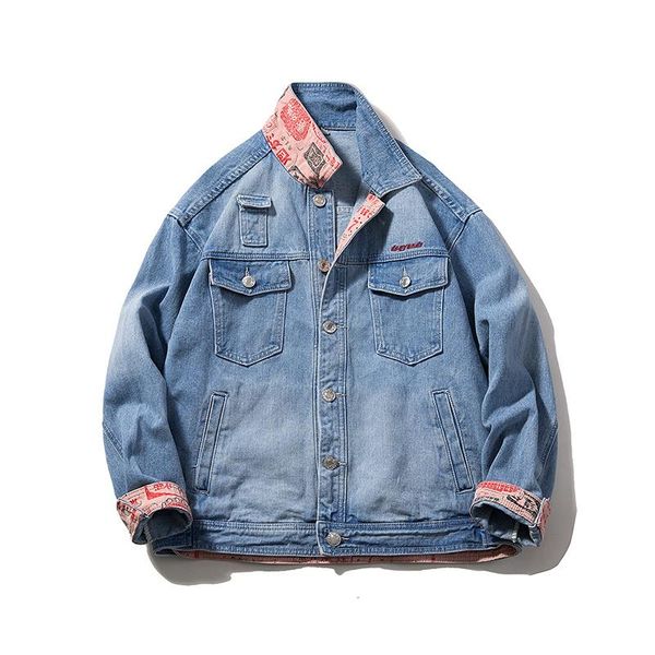 men's jackets spring and autumn denim jacket men's fashion brand large work fat loose clothes 2021 trend wear, Black;brown
men's jackets spring and autumn denim jacket men's fashion brand large work fat loose clothes 2021 trend wear, Black;brown