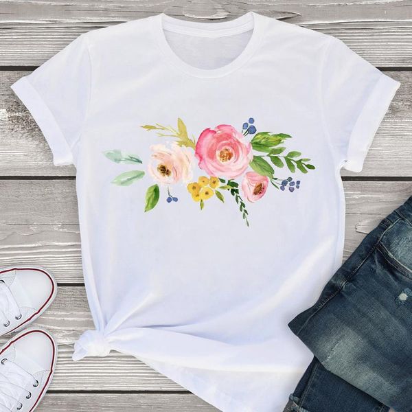 women's t-shirt tshirt women summer watercolor flower elegant fashion shirt tees clothing female t womens harajuku vintage, White
women's t-shirt tshirt women summer watercolor flower elegant fashion shirt tees clothing female t womens harajuku vintage, White