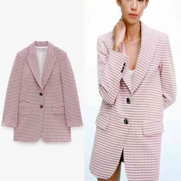 pink houndstooth blazer suit women long sleeve pronounced shoulders vintage plaid blazers woman button up outerwear 210524, White;black
pink houndstooth blazer suit women long sleeve pronounced shoulders vintage plaid blazers woman button up outerwear 210524, White;black