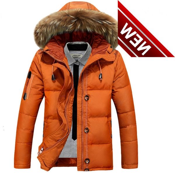 winter men outwear jacket down coats male casual white duck big fake fur hooded fashion solid jackets, Black
winter men outwear jacket down coats male casual white duck big fake fur hooded fashion solid jackets, Black