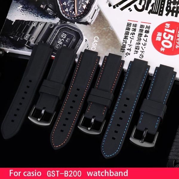 watch bands silicone watchband 24 * 16mm modified canvas wristband for gst-b200 series special chain waterproof strap, Black;brown
watch bands silicone watchband 24 * 16mm modified canvas wristband for gst-b200 series special chain waterproof strap, Black;brown
