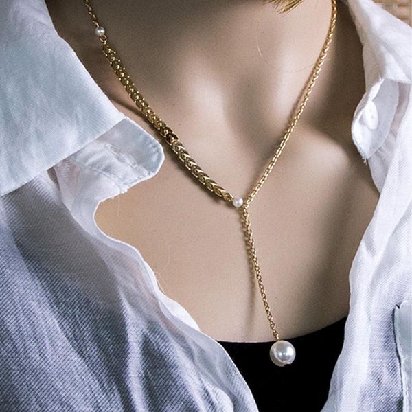 chokers 2021 summer 8-word adjustable wheat ear pearl necklace women's niche design feeling fresh clavicle chain jewelry party gift, Golden;silver
chokers 2021 summer 8-word adjustable wheat ear pearl necklace women's niche design feeling fresh clavicle chain jewelry party gift, Golden;silver