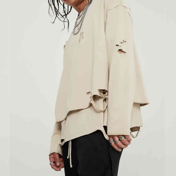 sweatshirts double layer distressed sweatshirt hip hop oversize pullover kanye west ripped raglan autumn streetwear, Black
sweatshirts double layer distressed sweatshirt hip hop oversize pullover kanye west ripped raglan autumn streetwear, Black