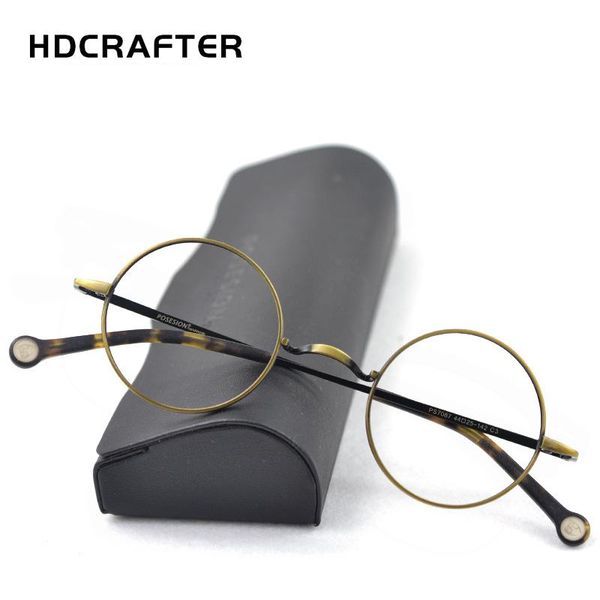 fashion sunglasses frames hdcrafter 13.5g light vintage round men metal reading glasses frame prescription optical eyewear clear lens for wo, Black
fashion sunglasses frames hdcrafter 13.5g light vintage round men metal reading glasses frame prescription optical eyewear clear lens for wo, Black