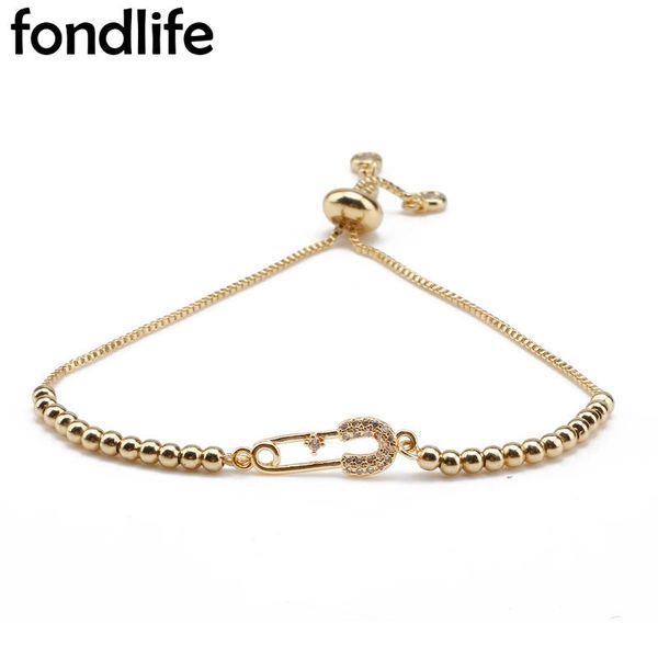 charm bracelets cubic zirconia crystal gold-plated safety pin handmade bracelet women 2021 fashion star cz adjustable trendy jewelry, Golden;silver
charm bracelets cubic zirconia crystal gold-plated safety pin handmade bracelet women 2021 fashion star cz adjustable trendy jewelry, Golden;silver