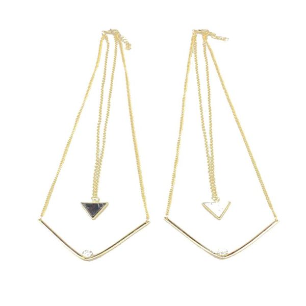 pendant necklaces enze fashion triangle geometry ms white hoard of double combination necklace, Silver
pendant necklaces enze fashion triangle geometry ms white hoard of double combination necklace, Silver