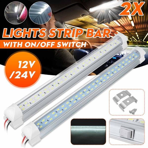 2pcs 12v 24v led bar car interior light strip lamp on/off switch for van lorry truck camper boat rv caravan emergency lights
2pcs 12v 24v led bar car interior light strip lamp on/off switch for van lorry truck camper boat rv caravan emergency lights