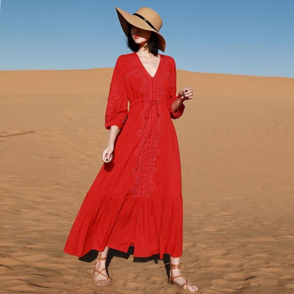 casual dresses 2021 fall bohemian retretro lace tiered white dress puff sleeve v-neck print robe femme elgant christmas red, Black;gray
casual dresses 2021 fall bohemian retretro lace tiered white dress puff sleeve v-neck print robe femme elgant christmas red, Black;gray