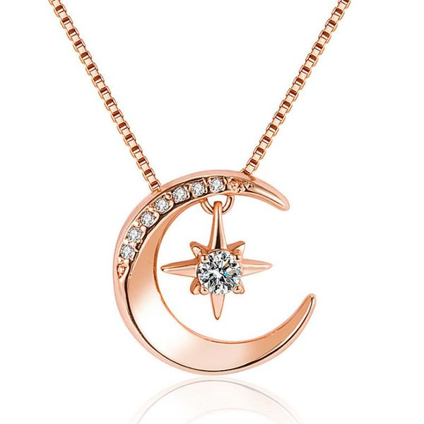 moon star women necklace full zircon geometry chain pendant choker woman exquisite banquet party collier jewelry gift necklaces, Silver
moon star women necklace full zircon geometry chain pendant choker woman exquisite banquet party collier jewelry gift necklaces, Silver