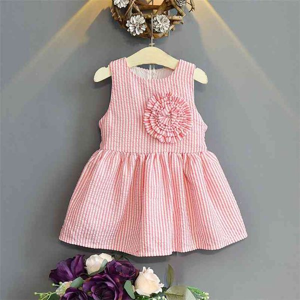 arrivals summer girls dress cute sleeveless decorative flowers striped pink vestidos 2-7t 210629, Red;yellow
arrivals summer girls dress cute sleeveless decorative flowers striped pink vestidos 2-7t 210629, Red;yellow