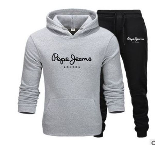 new brand tracksuit fashion hoodies for men sportswear two-piece sets of thick hooded fitness clothing suit street clothing, Gray
new brand tracksuit fashion hoodies for men sportswear two-piece sets of thick hooded fitness clothing suit street clothing, Gray