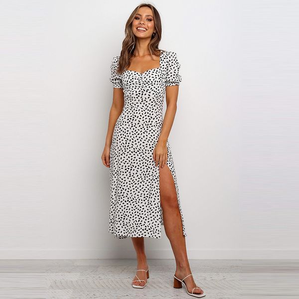 casual dresses summer puff sleeve print women square collar short mid-calf chiffon lhar, Black;gray
casual dresses summer puff sleeve print women square collar short mid-calf chiffon lhar, Black;gray