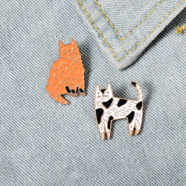 orange cat black and white spotted cat enamel pin brooch bag clothes lapel pin sasha away badge cartoon jewelry gift for kids, Blue
orange cat black and white spotted cat enamel pin brooch bag clothes lapel pin sasha away badge cartoon jewelry gift for kids, Blue