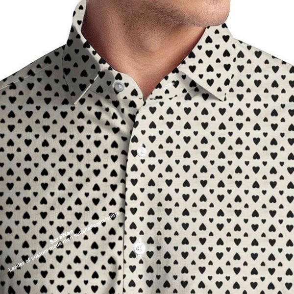 men's dress shirts black heart casual floral men long sleeve custom made mens , bespoke 100% cotton flo llxo, White;black
men's dress shirts black heart casual floral men long sleeve custom made mens , bespoke 100% cotton flo llxo, White;black