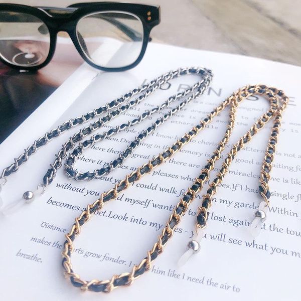 other fashion accessories 2021 pu hanging chain on glasses lanyard long sunglasses neck chains, Silver
other fashion accessories 2021 pu hanging chain on glasses lanyard long sunglasses neck chains, Silver
