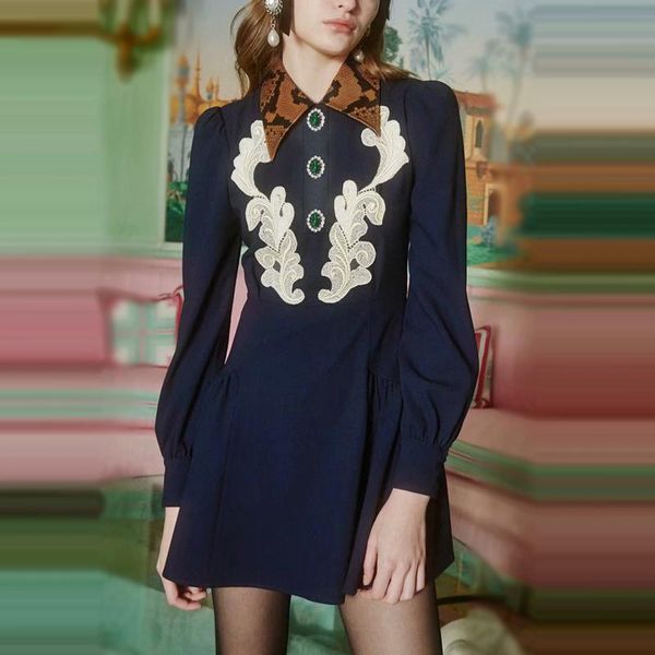casual dresses 2021 autumn runway dress elegant embroidery puff sleeve fashion patchwork clothes high waist diamonds button slim a line, Black;gray
casual dresses 2021 autumn runway dress elegant embroidery puff sleeve fashion patchwork clothes high waist diamonds button slim a line, Black;gray
