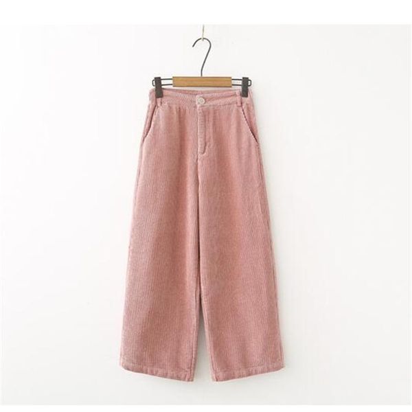 women's pants & capris spring and autumn fashion corduroy wide leg casual loose wild high waist solid color nine jq278, Black;white
women's pants & capris spring and autumn fashion corduroy wide leg casual loose wild high waist solid color nine jq278, Black;white