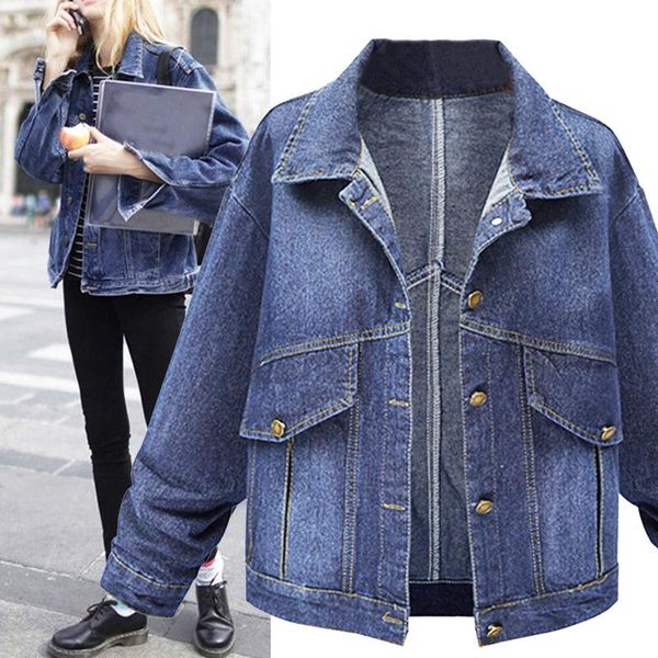 women's jackets autumn denim jacket plus size casual long sleeve windbreaker korean coats fall 2021 for women solid drop, Black;brown
women's jackets autumn denim jacket plus size casual long sleeve windbreaker korean coats fall 2021 for women solid drop, Black;brown