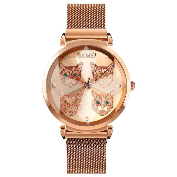 watch for women fashion quartz wristwatch 3d flower case rose gold magnetic stainless mesh band waterproof luxury clocks wristwatches, Slivery;brown
watch for women fashion quartz wristwatch 3d flower case rose gold magnetic stainless mesh band waterproof luxury clocks wristwatches, Slivery;brown