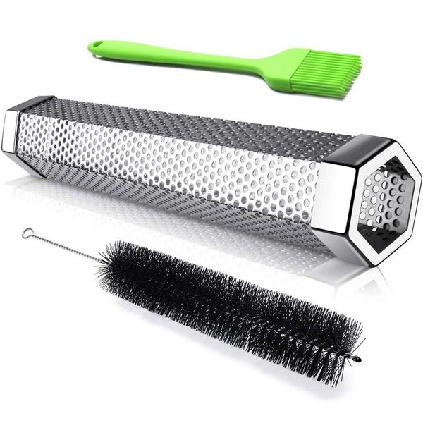 tools & accessories pellet smoker tube -12inch stainless steel wood smoke for cold/ smoking all electric gas with cleaning brush
tools & accessories pellet smoker tube -12inch stainless steel wood smoke for cold/ smoking all electric gas with cleaning brush