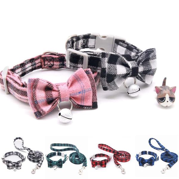 cat collars & leads plaid kitten collar with bell bow breakaway adjustable cats necklace puppy leash set pet supplies accessories 1pc
cat collars & leads plaid kitten collar with bell bow breakaway adjustable cats necklace puppy leash set pet supplies accessories 1pc