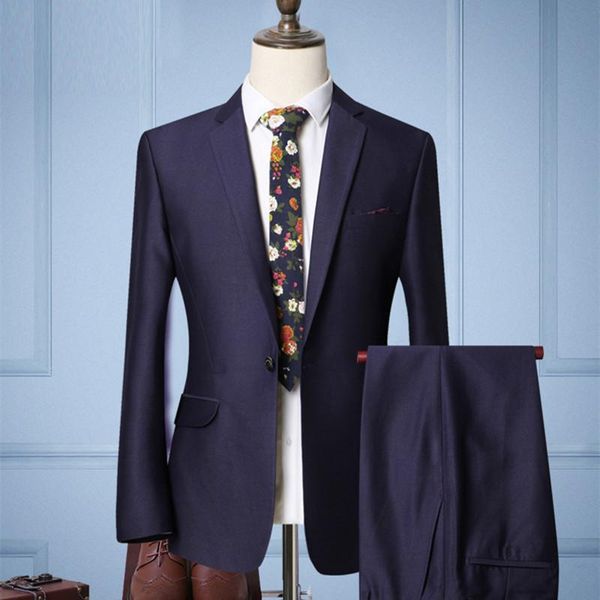men's suits & blazers fashion slim suit 2 piece blazer pants business casual formal professional wear wedding banquet dress, White;black
men's suits & blazers fashion slim suit 2 piece blazer pants business casual formal professional wear wedding banquet dress, White;black