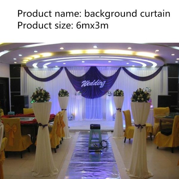 party decoration wedding 3mx6m backdrop luxurious supplies stage background with beatiful swag
party decoration wedding 3mx6m backdrop luxurious supplies stage background with beatiful swag